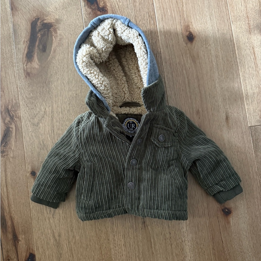 Baby Boy Sherpa-Lined Corduroy Jacket